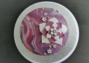 Fleuri mauve rose violet