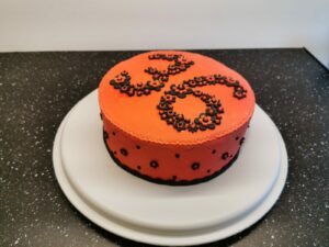 Fleuri rouge et noir